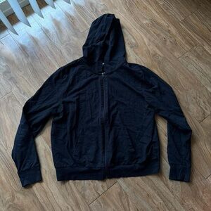 Black Hooded Sweater